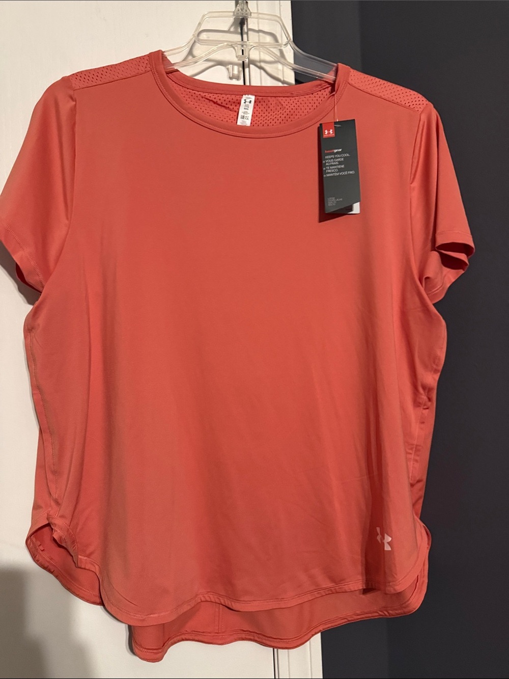 Under Armour Women's Coral-Red Short Sleeve Active Tee